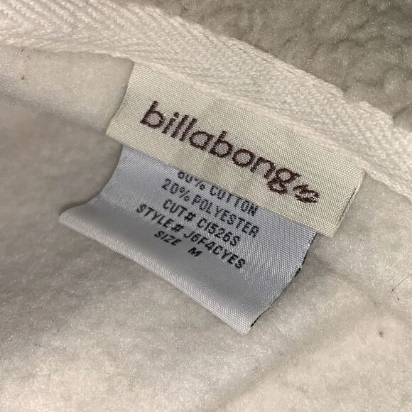 Vintage Billabong Zip Up Women’s Hoodie Sweatshirt Size Medium - Picture 15 of 16